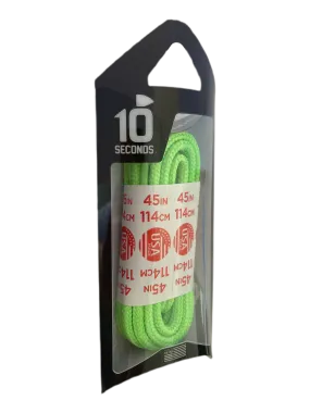 10 Seconds ® Athletic Round Laces | Neon Green