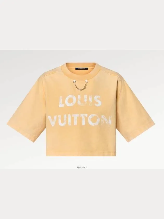 1AFMPI NEW Vintage Effect Louis Vuitton Crop Top