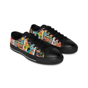 Abstract Funny Shapes Women's Sneakers