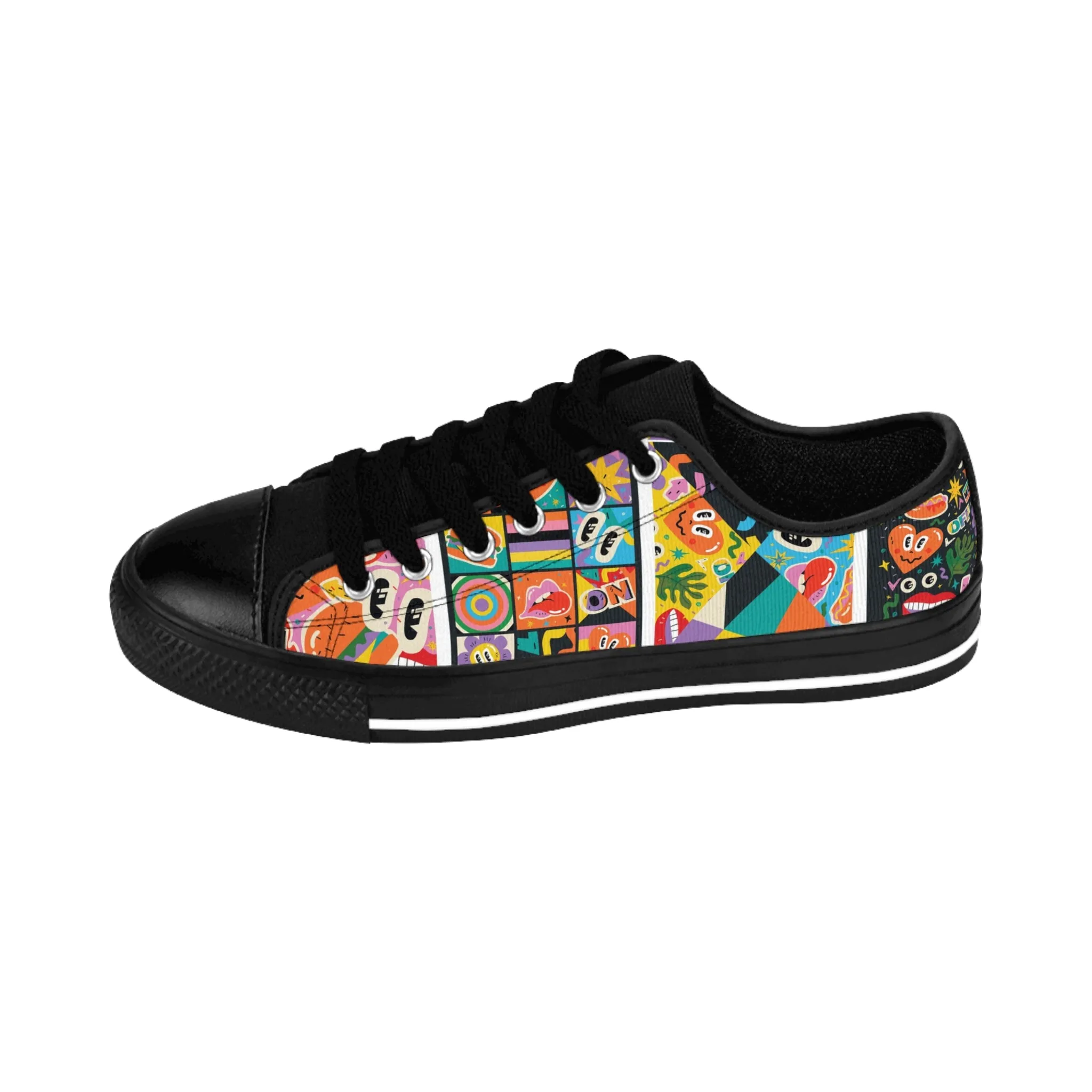 Abstract Funny Shapes Women's Sneakers