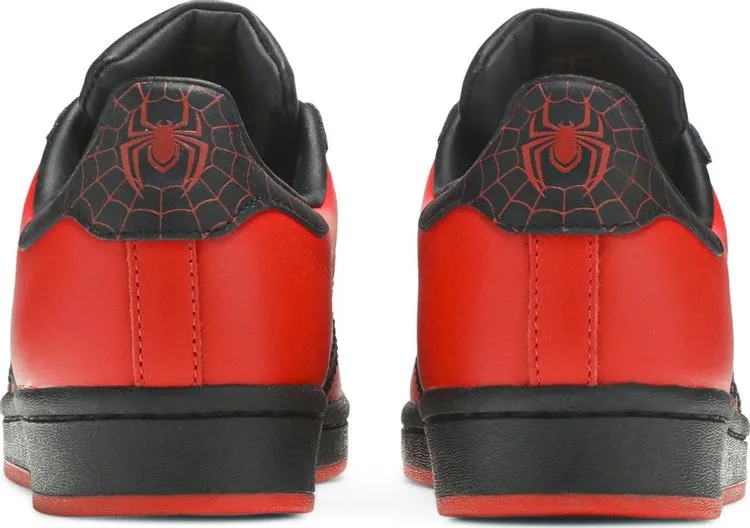 Adidas Marvel x Playstation x Superstar J 'Spider-Man: Miles Morales' Sneakers, Red