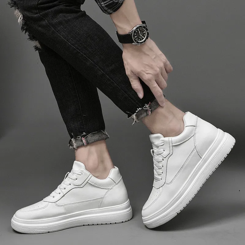 Advbridge Men Elevator Shoes Heightening Shoes Height Increase Shoes Insoles 6-8CM Man Sneakers Height Increasing Shoes Height Shoes