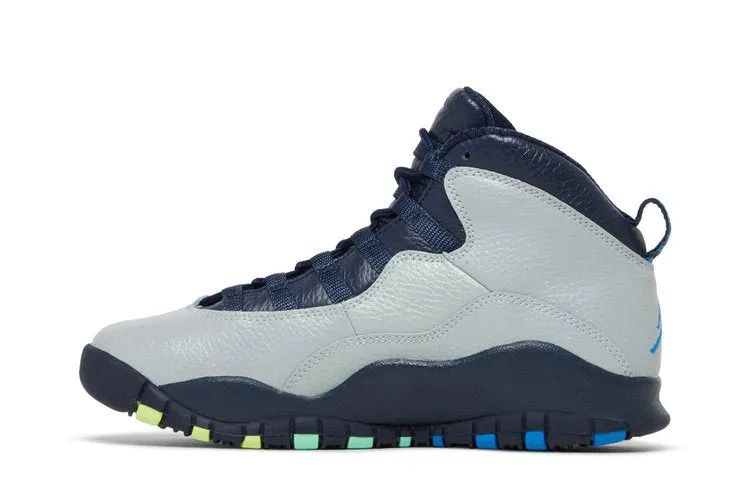 Air Jordan 10 Retro BG 'Rio' Sneakers, Gray