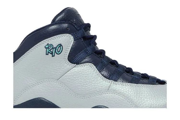 Air Jordan 10 Retro BG 'Rio' Sneakers, Gray