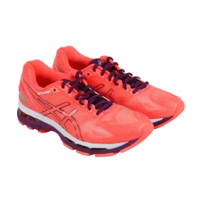 Asics Gel Nimbus 19 T750N-0632 Womens Orange Low Top Athletic Running Shoes