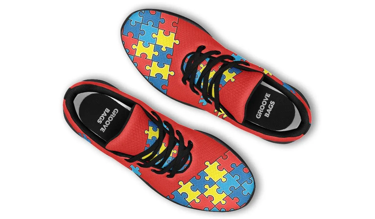 Autism Awareness Puzzle Sneakers