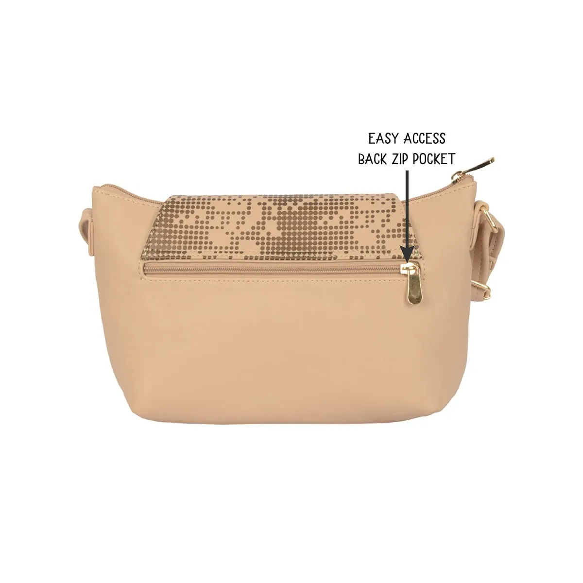 Baggit GG Women's Sling Bag - Small (Beige)