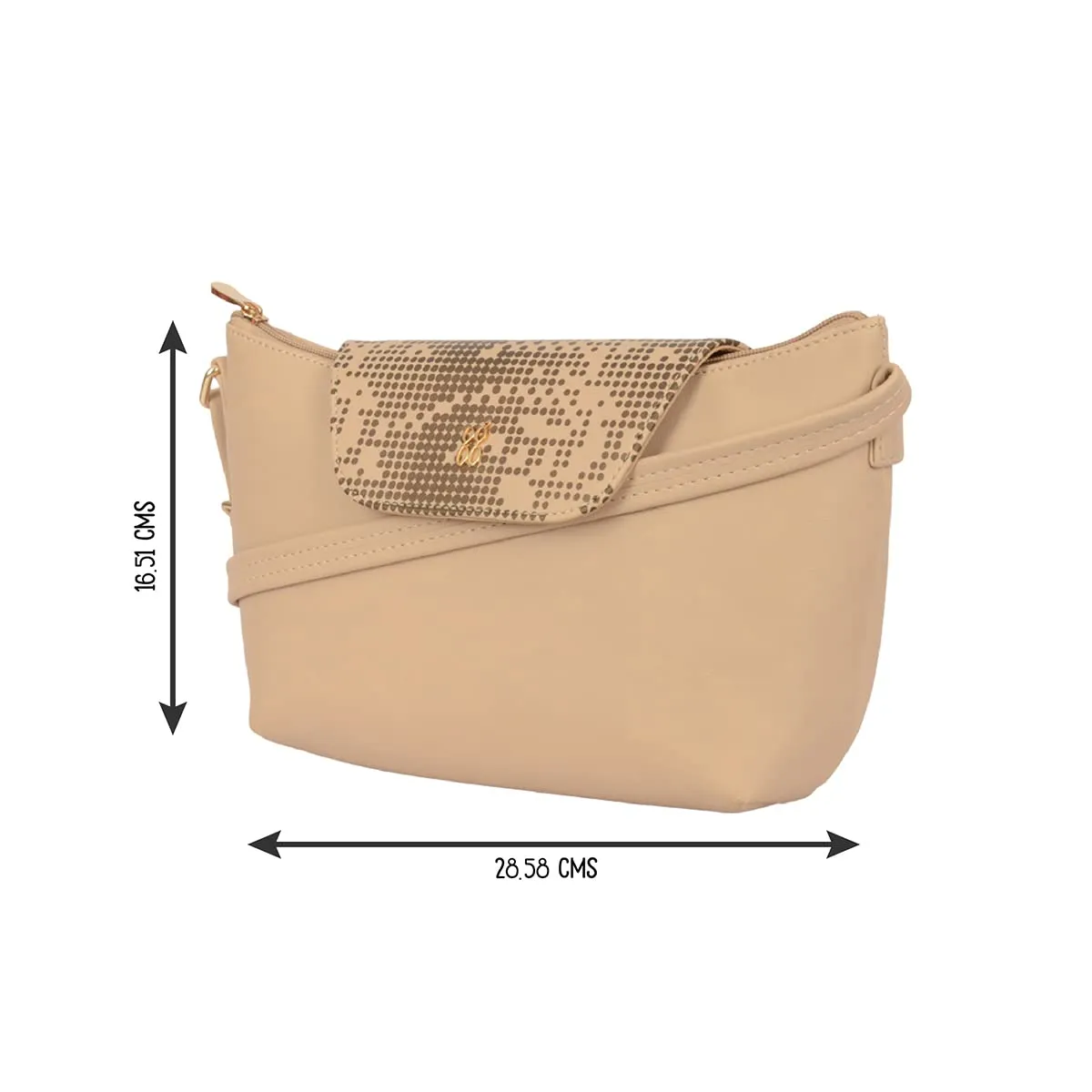 Baggit GG Women's Sling Bag - Small (Beige)