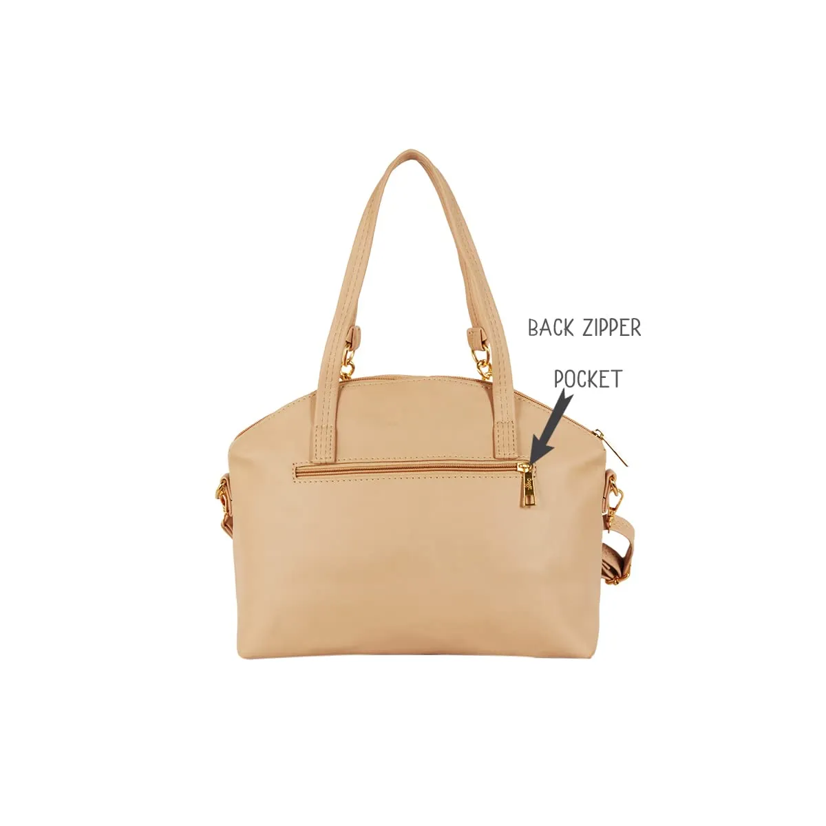 Baggit Women's Bowling Handbag - Medium (Beige)