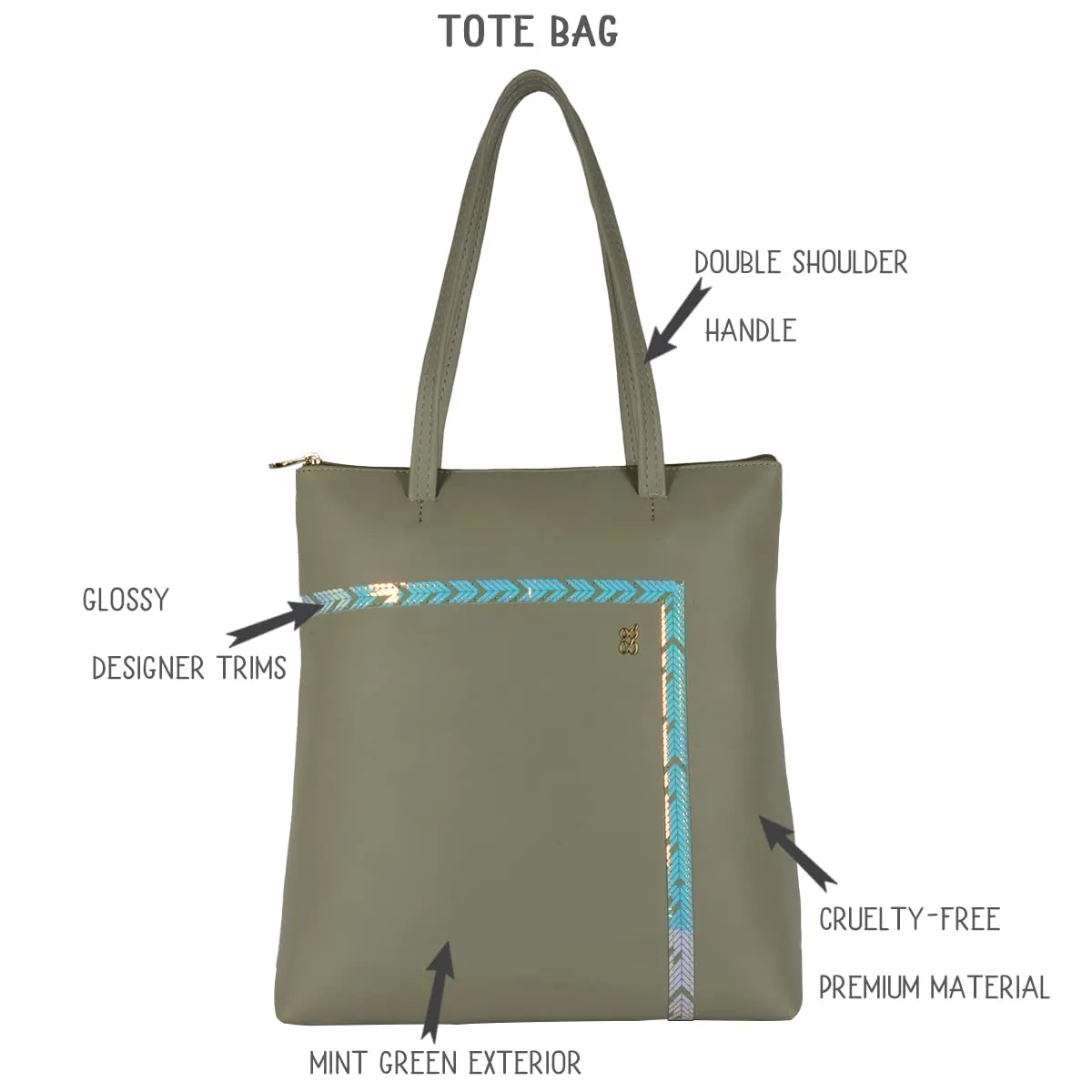 Baggit Women's Tote Handbag - Large (Green)