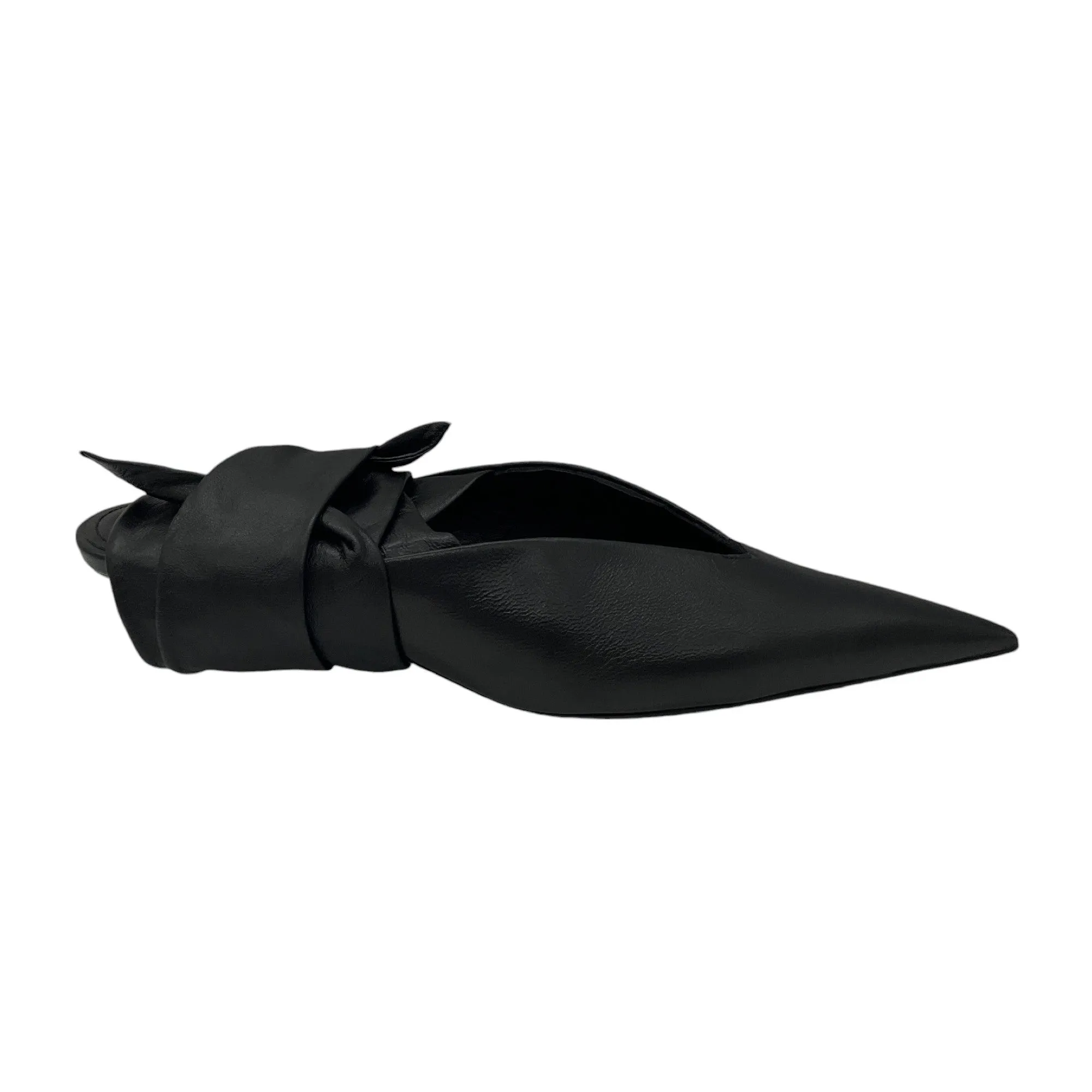 Balenciaga Black Dance Knife Wrap Around Kitten Heels