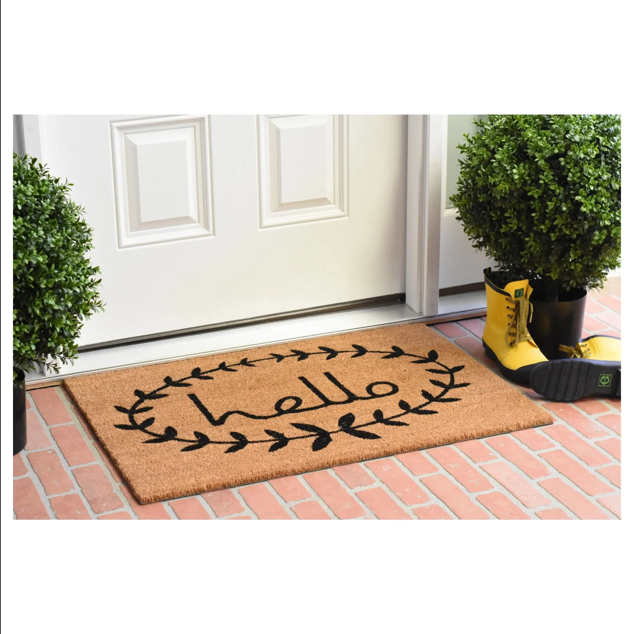 Calico Hello Doormat