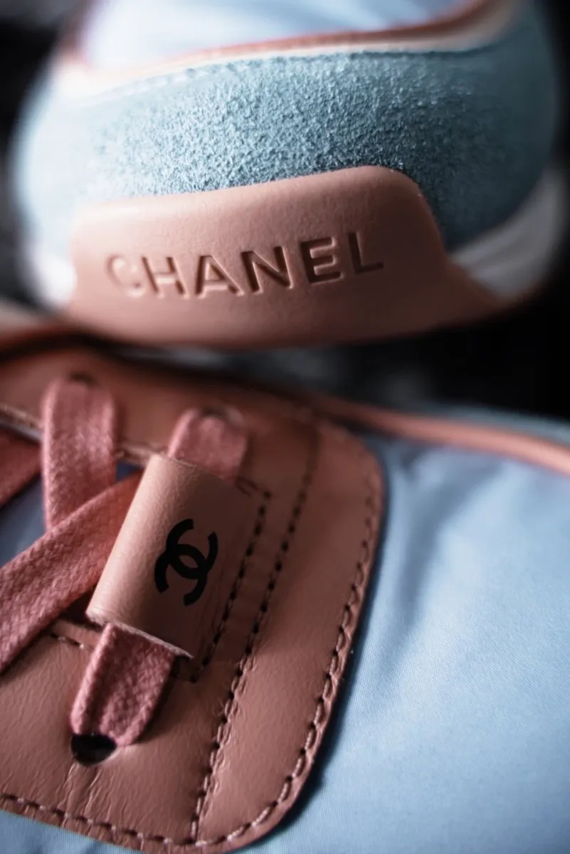 Chanel Trainers "Coral/Blue"