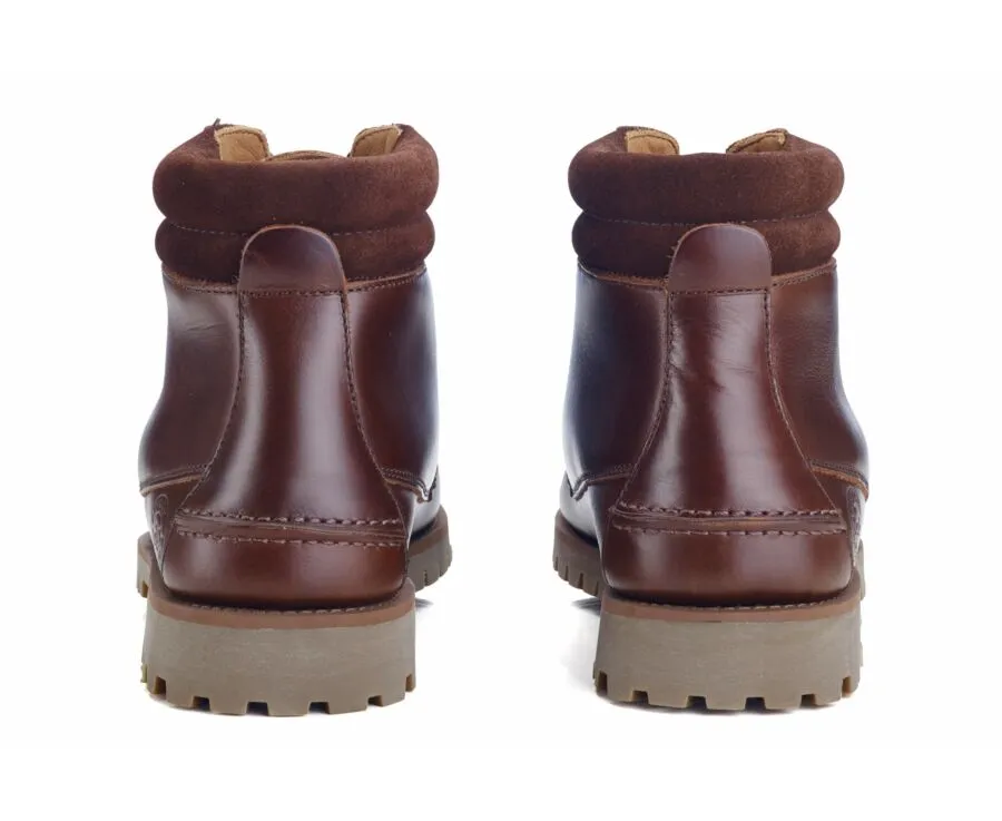 Chocolate lace-up Outdoor Boots  - SHENLEY GOMME