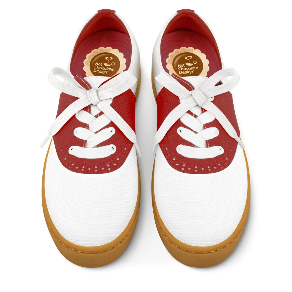 Chocolaticas® Saddle Red Casual Sneaker