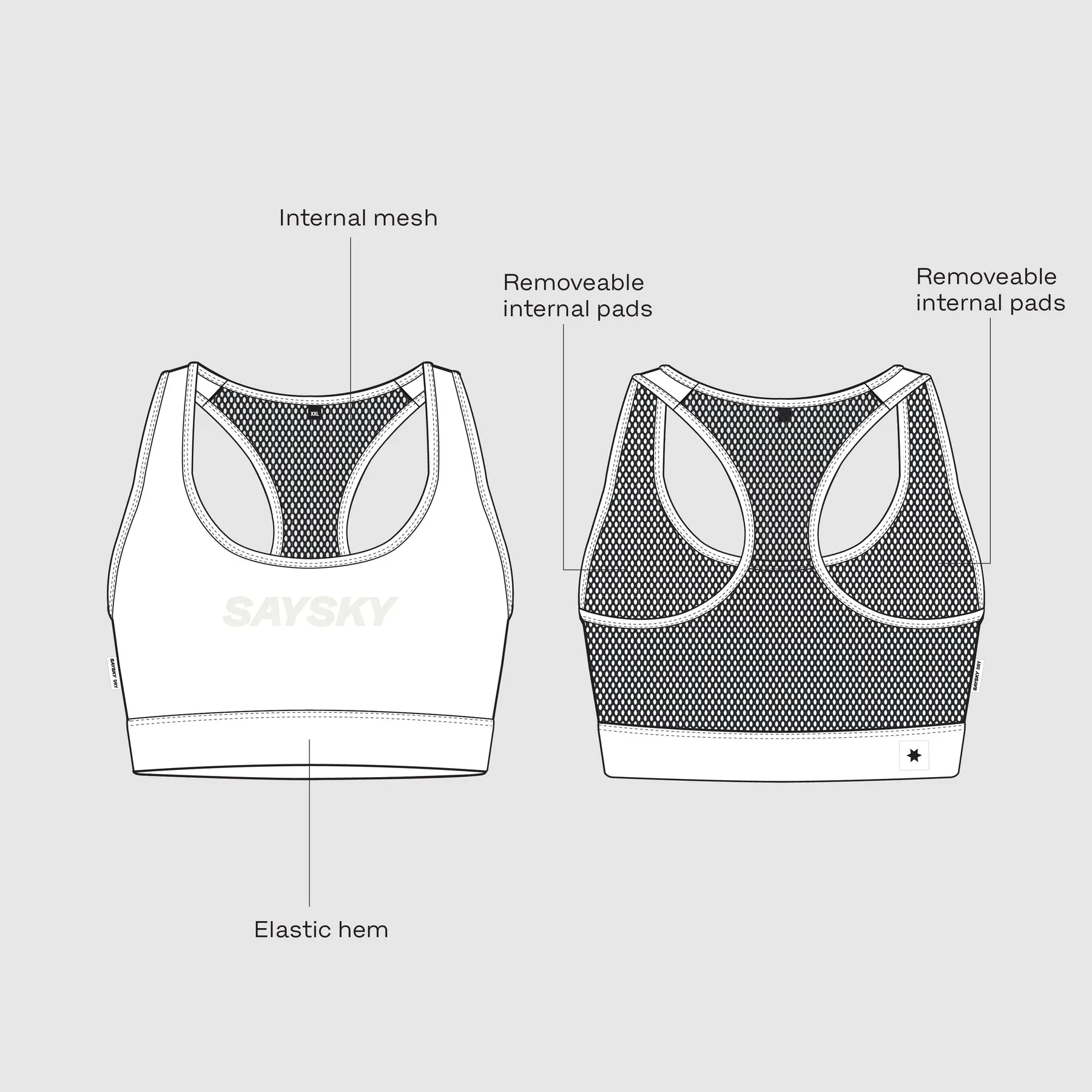 Clean Combat Sports Bra Dames