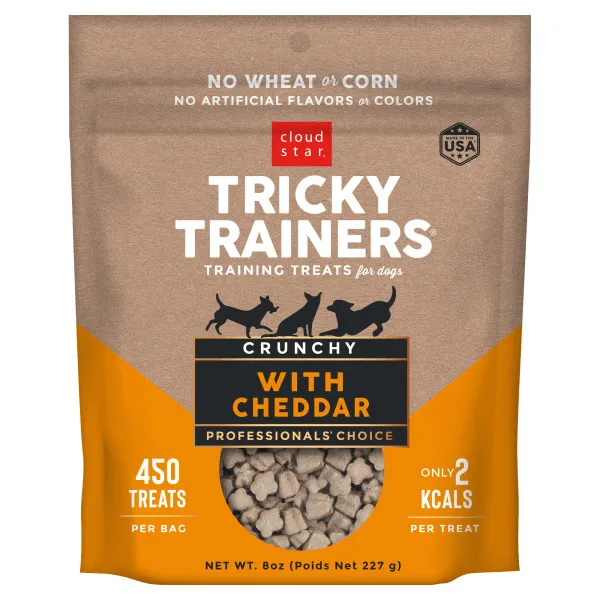 Cloud Star Tricky Trainers with Cheddar Crunchy Dog Treats