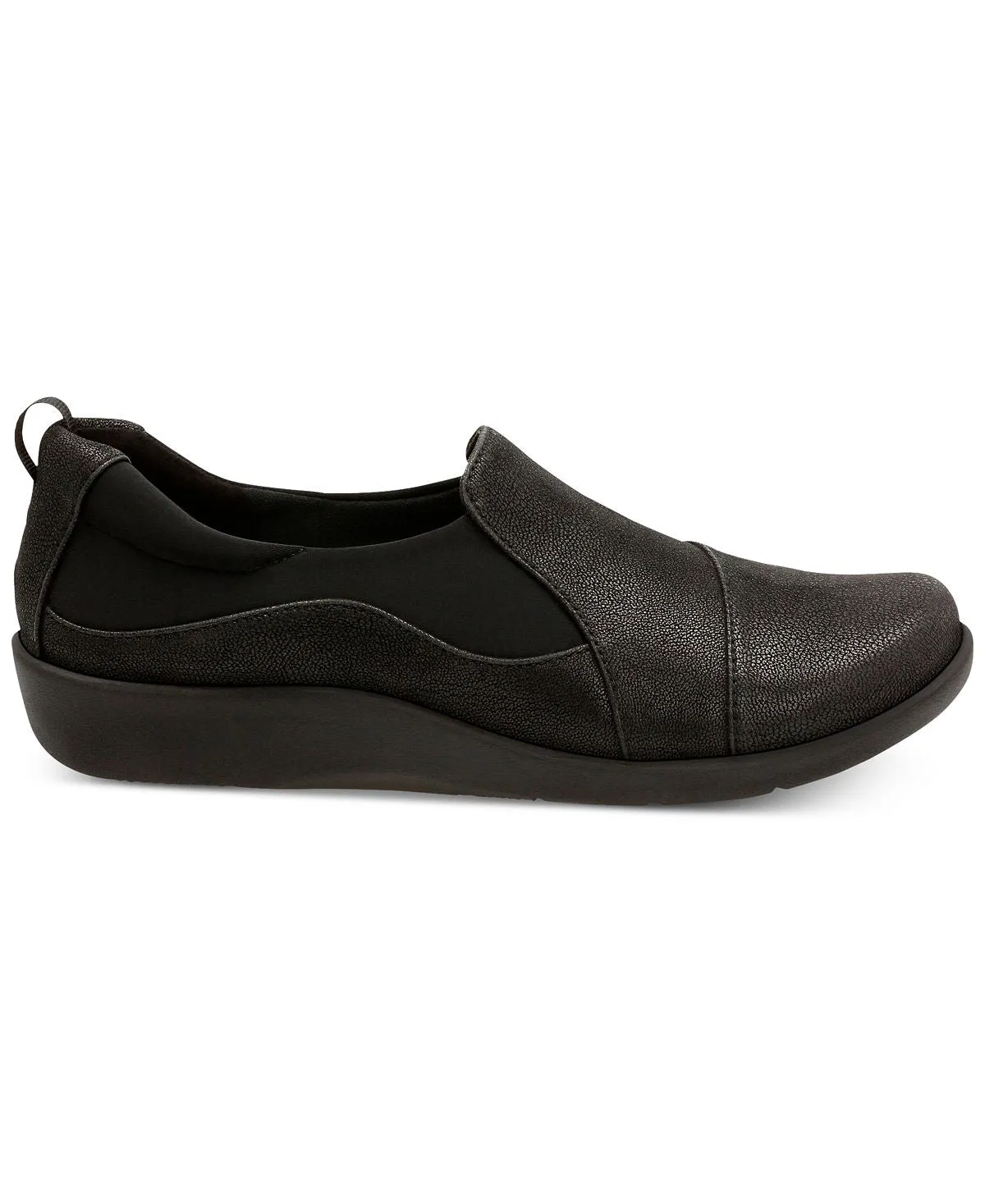 Cloudsteppers Sillian Paz Clarks Women's Flat Shoes, Black