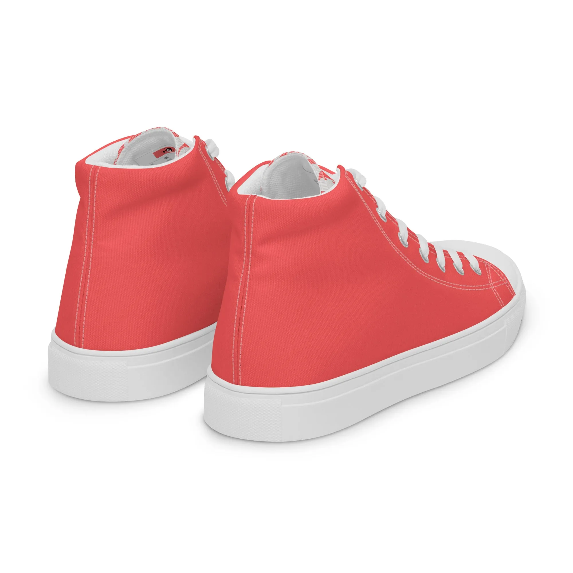 Descendants of the Island Coral Platinum Men’s high top canvas shoes