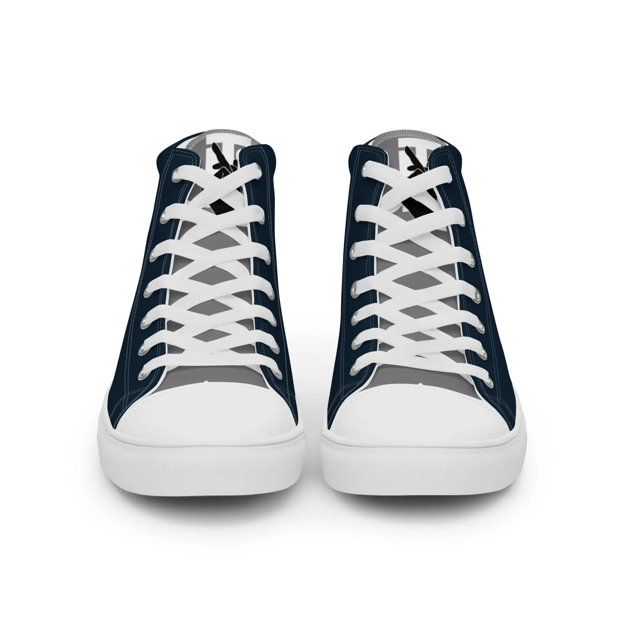 Descendants of the Island Navy Pewter Men’s high top canvas shoes