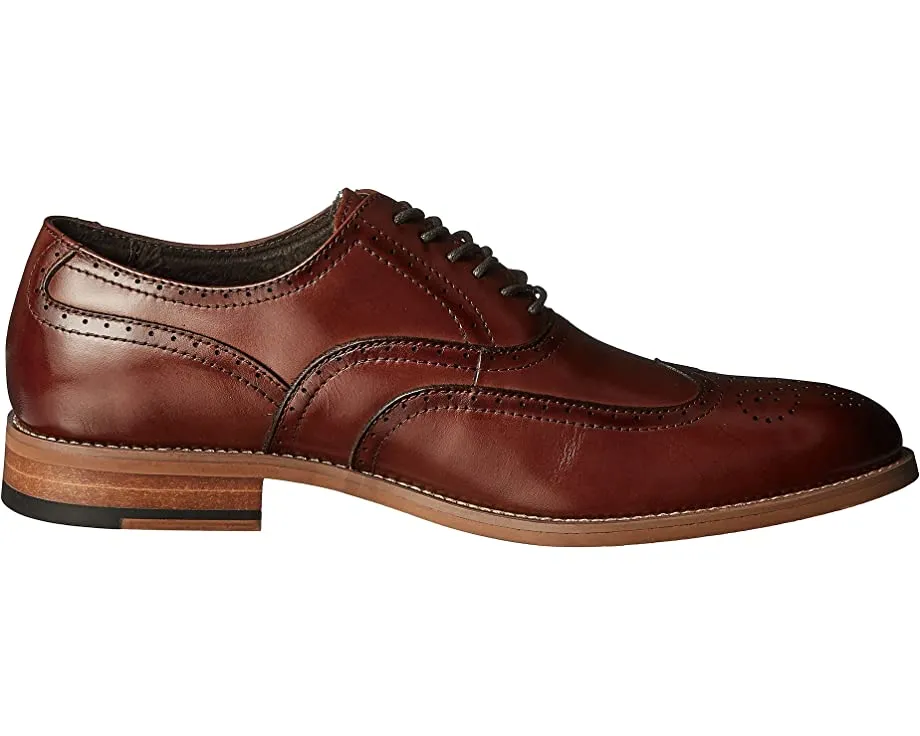 Dunbar Wingtip Oxford Stacy Adams, cognac