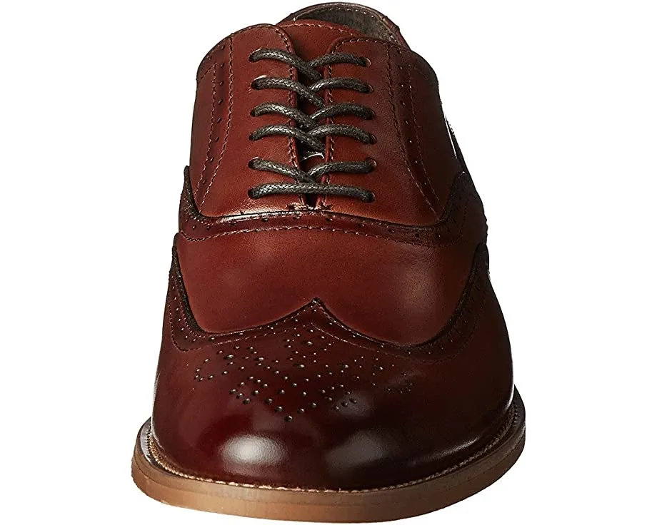 Dunbar Wingtip Oxford Stacy Adams, cognac