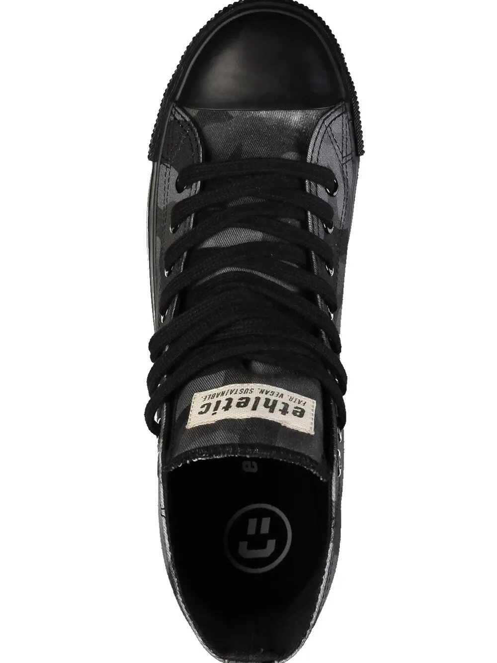 Ethletic Fair Trainer Black Cap High Cut Sneakers, black