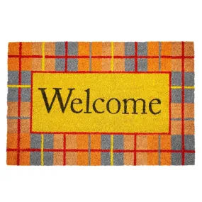 Fall Plaid Doormat