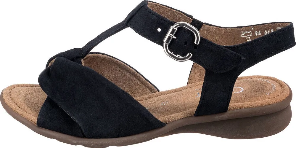 Gabor strappy sandals, night blue