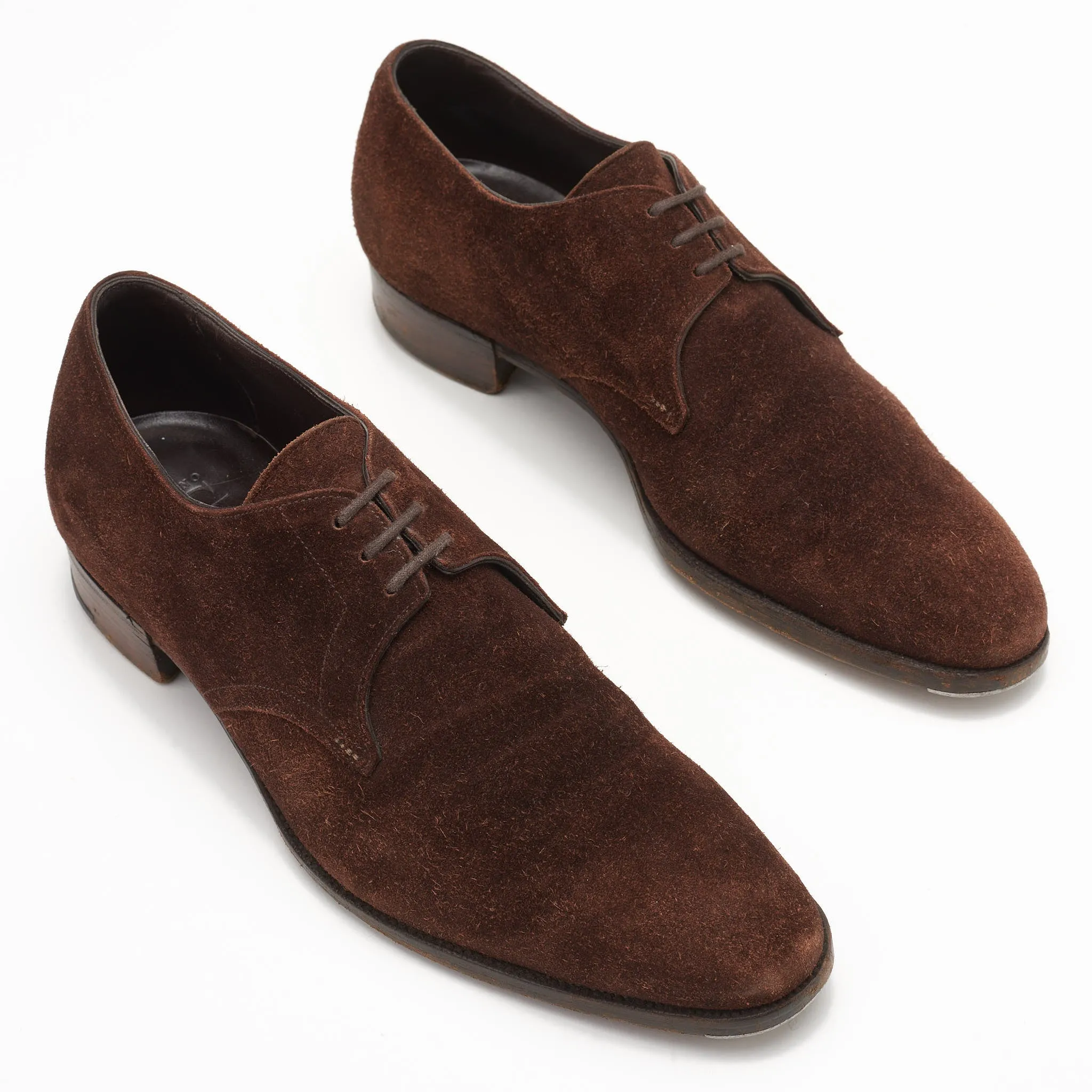 GAZIANO & GIRLING "Derwent" Brown Suede Derby Shoes UK 7E US 7.5 Last DG70