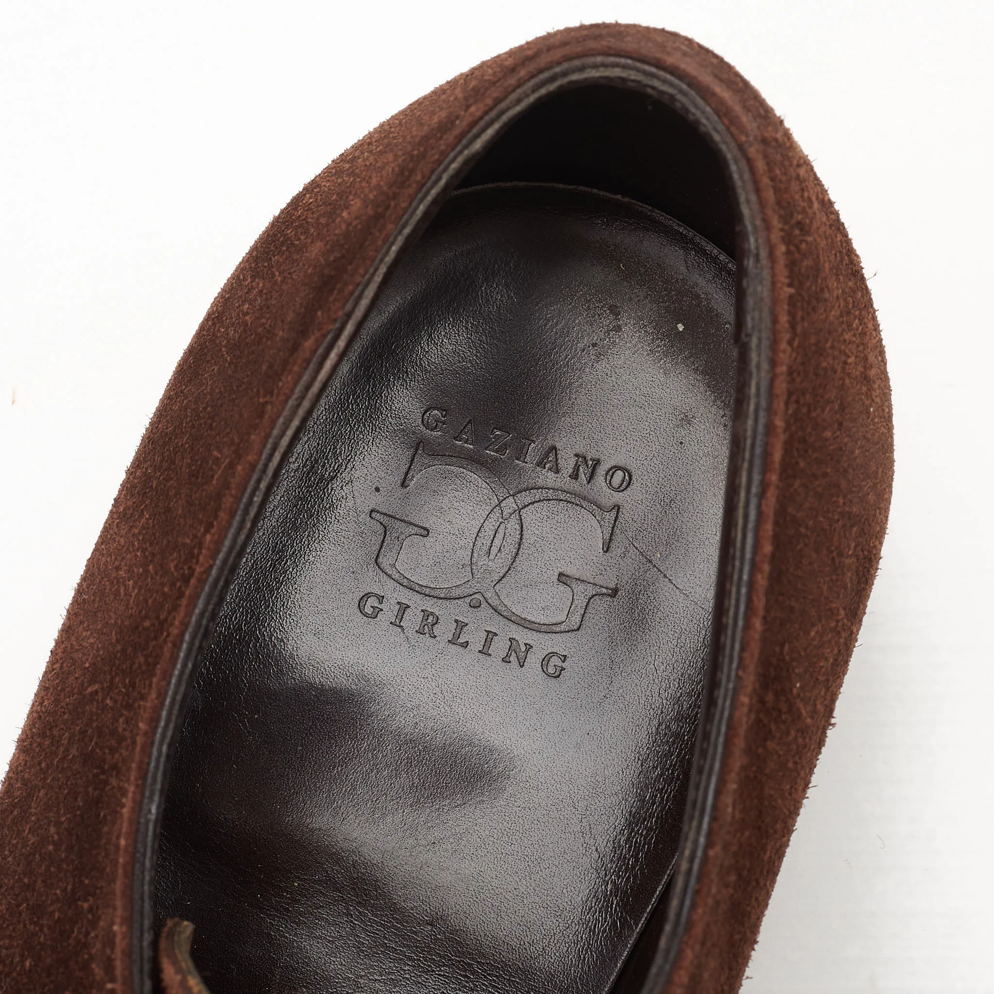 GAZIANO & GIRLING "Derwent" Brown Suede Derby Shoes UK 7E US 7.5 Last DG70