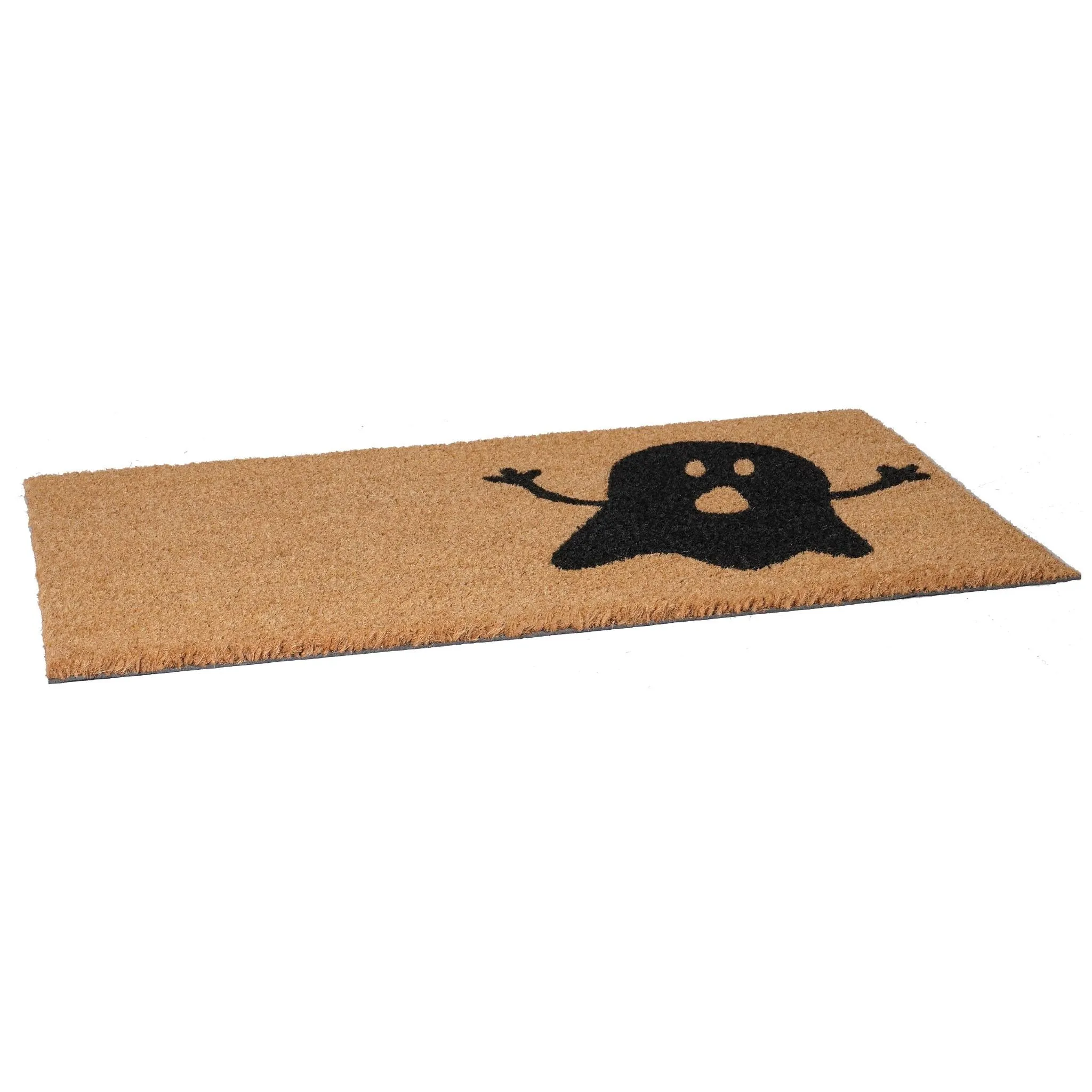 Halloween Ghost Doormat | Natural / Black