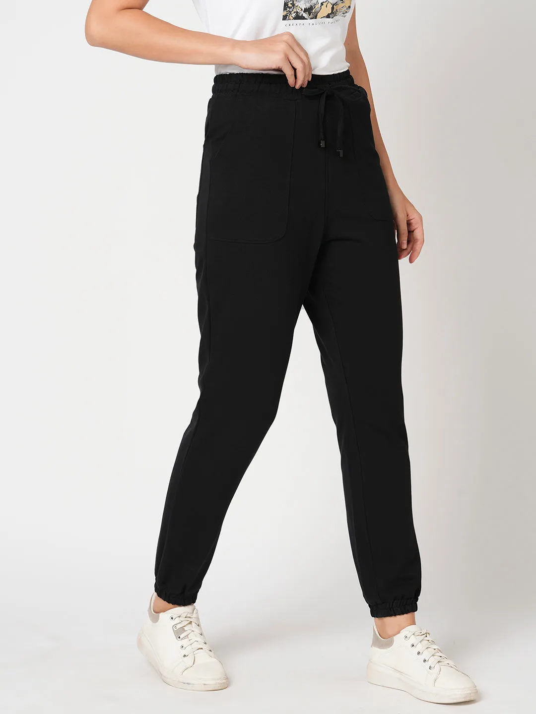 High Rise Solid Jogger