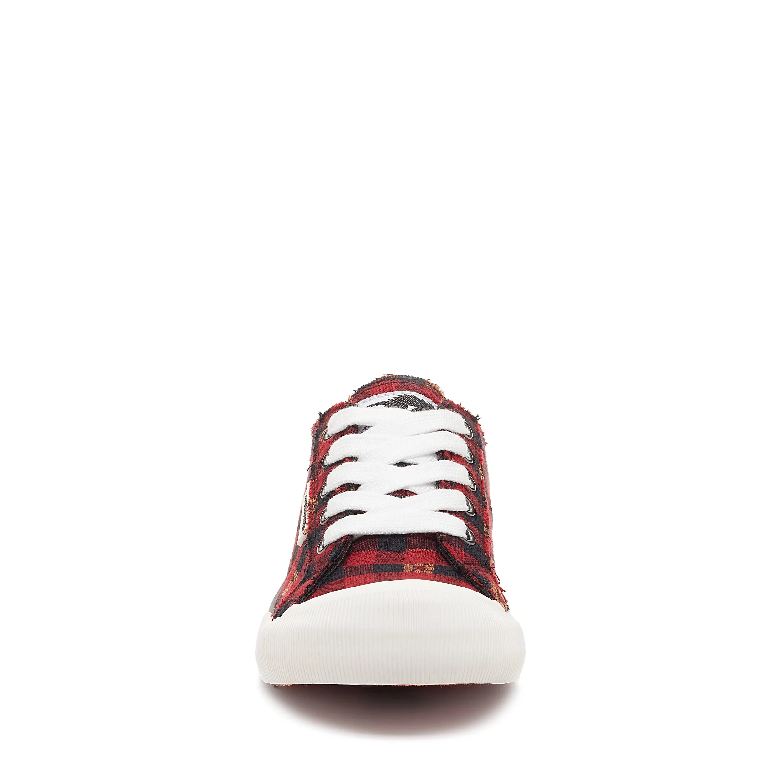 Jazzin Red Dublin Check Trainers