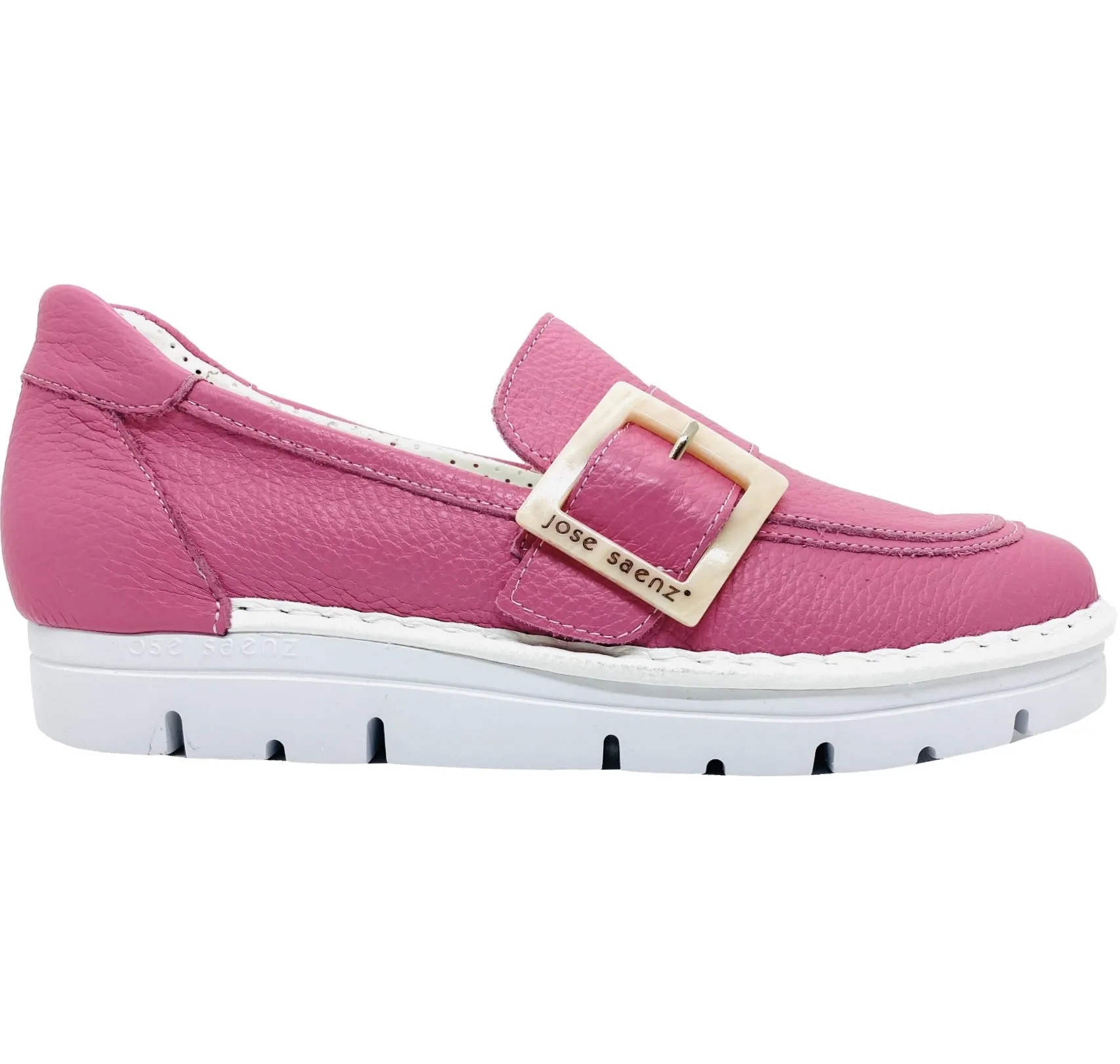 Jose Saenz Irene Buckle Trim Ladies Loafer