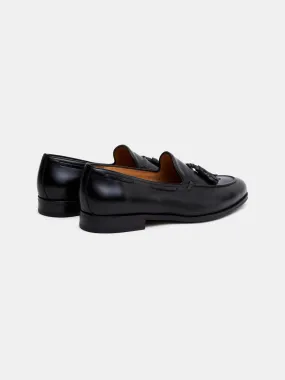 Loafer Shoes With Tassels In Leather