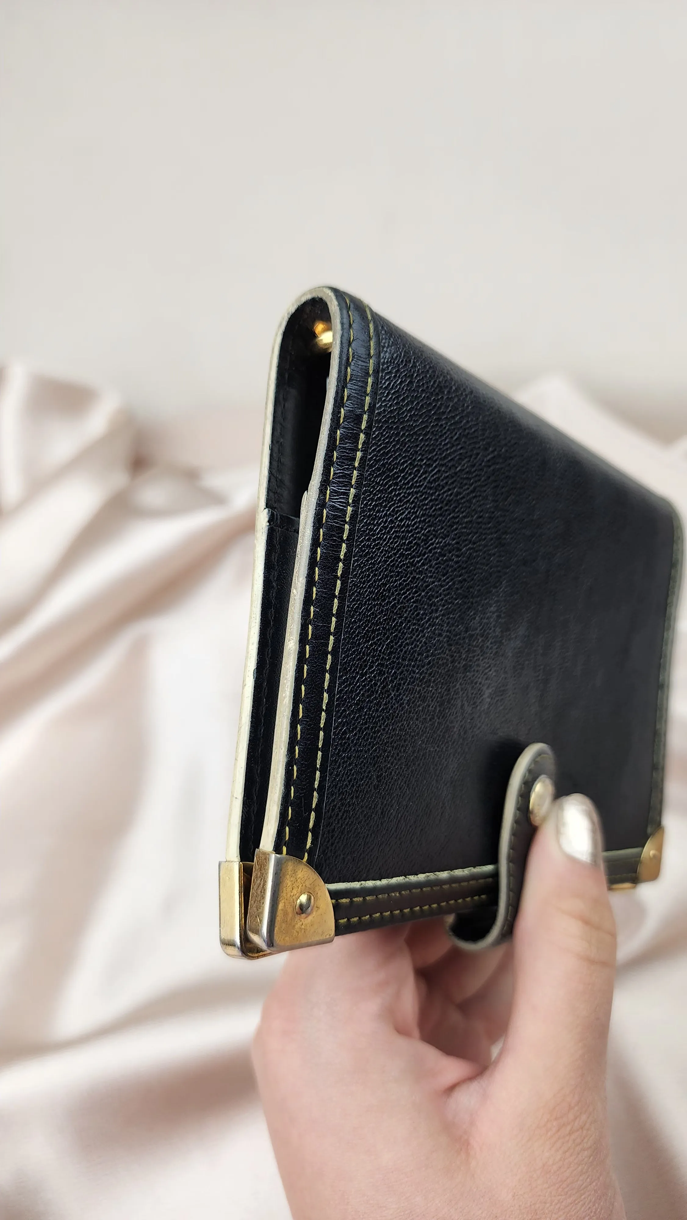 Louis Vuitton Black Leather PM Agenda - 0614