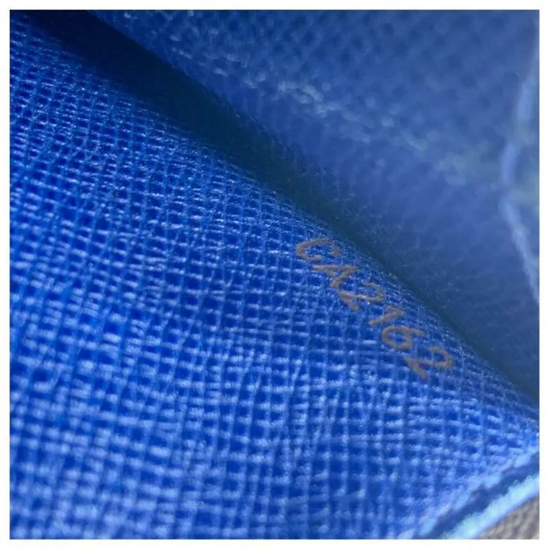 Louis Vuitton Blue Emilie Monogram Wallet