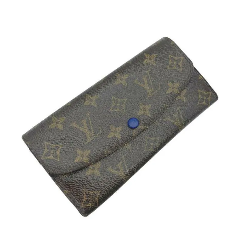 Louis Vuitton Blue Emilie Monogram Wallet