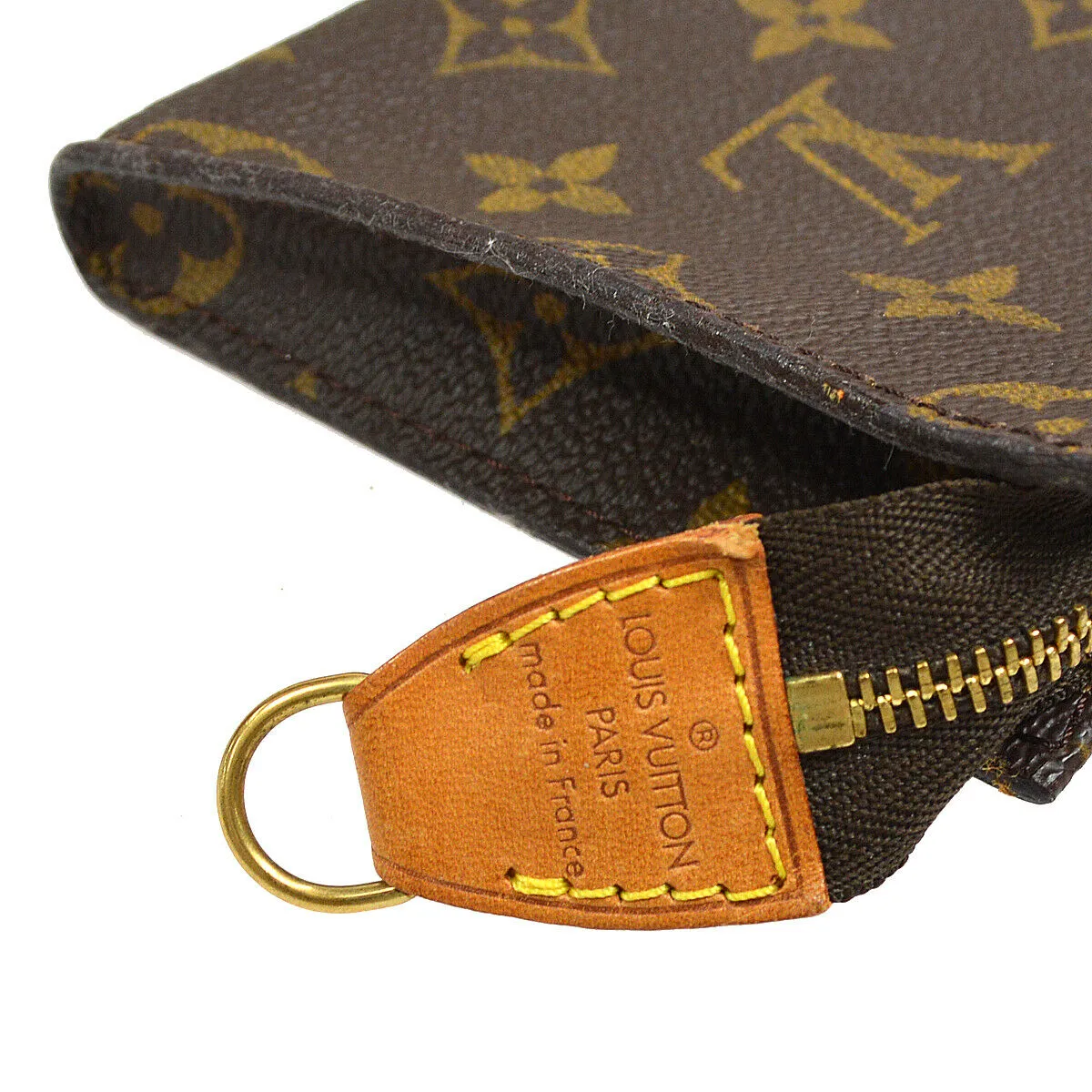 LOUIS VUITTON BUCKET PM PURSE ATTACHED POUCH BAG PURSE MONOGRAM 51628