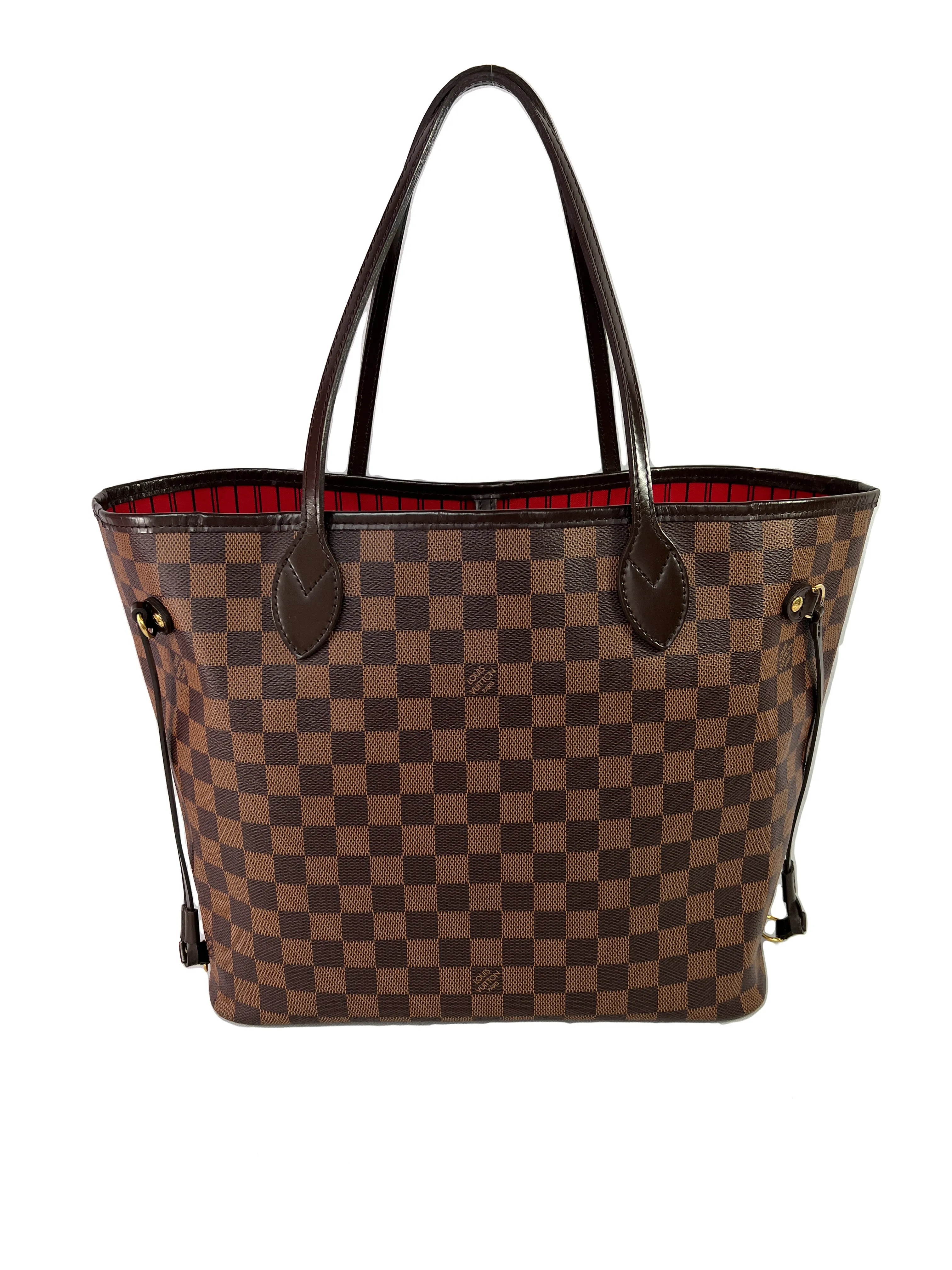 Louis Vuitton damier ebene cherry neverfull MM