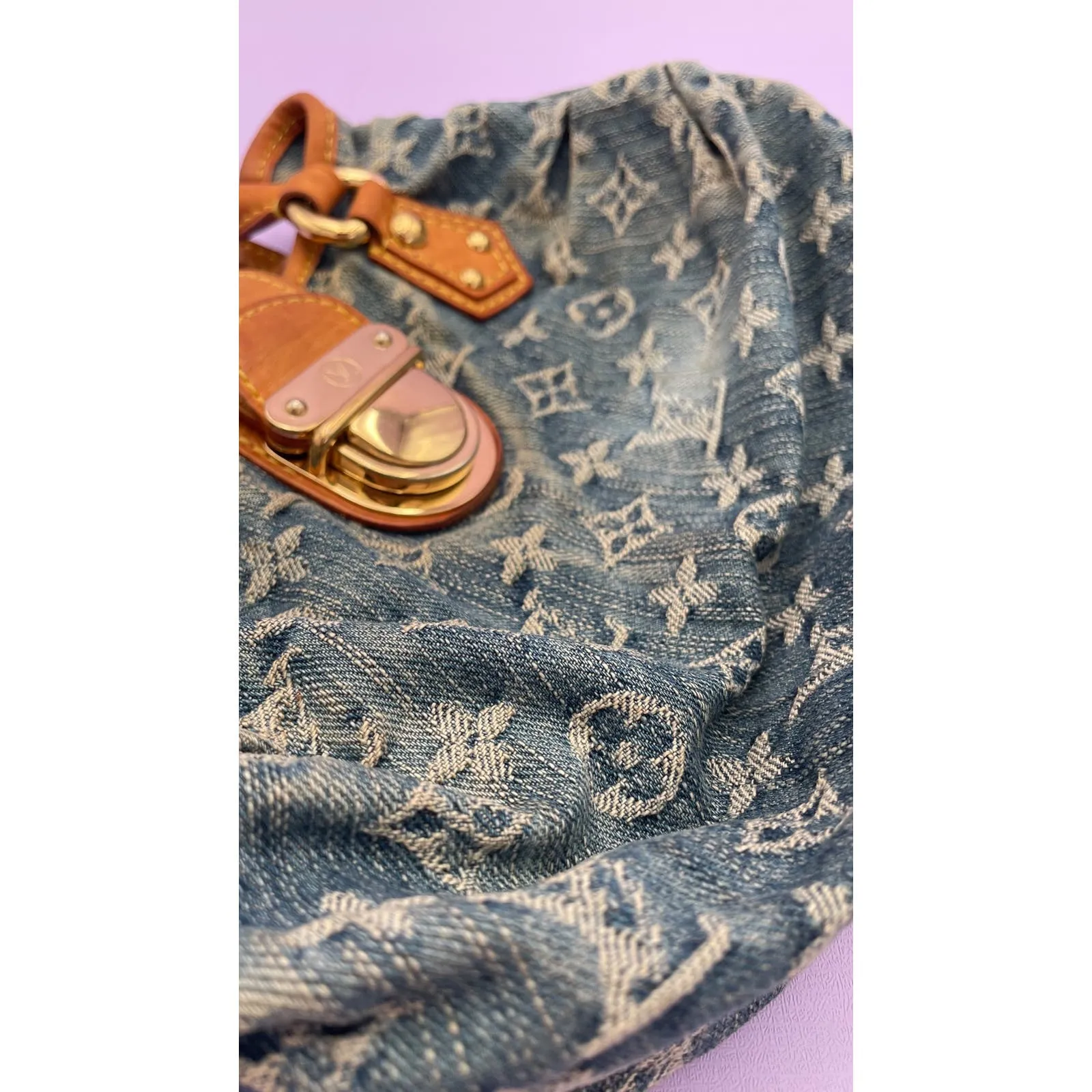 Louis Vuitton Denim Mini Pleaty