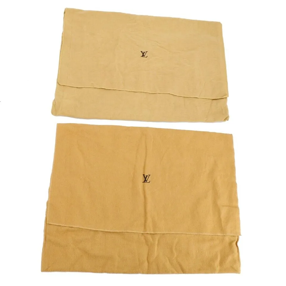 LOUIS VUITTON Dust Bag 10 Set Brown Beige 100% Cotton  111741