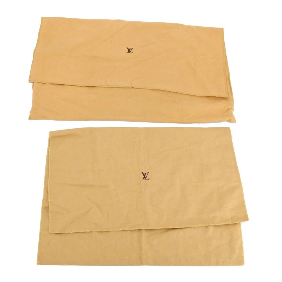 LOUIS VUITTON Dust Bag 10 Set Brown Beige 100% Cotton  111741