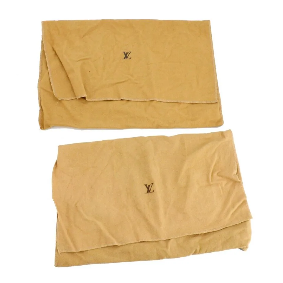 LOUIS VUITTON Dust Bag 10 Set Brown Beige 100% Cotton  111741