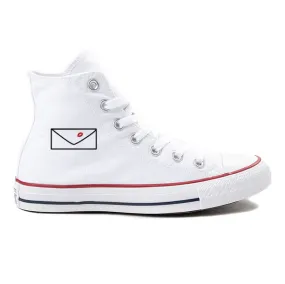 Love Letter White High Tops