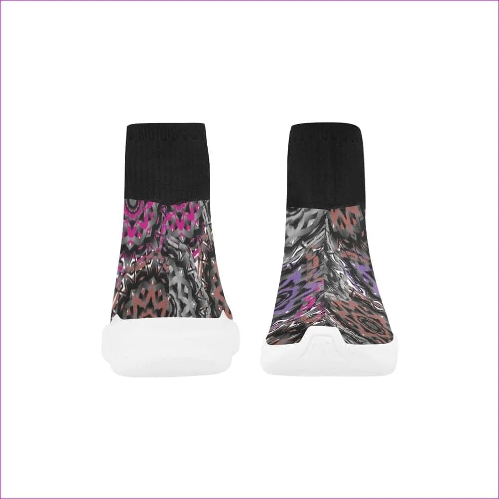 Mandala Graffiti Monoceros Stretch Slipper Sock Womens Shoes