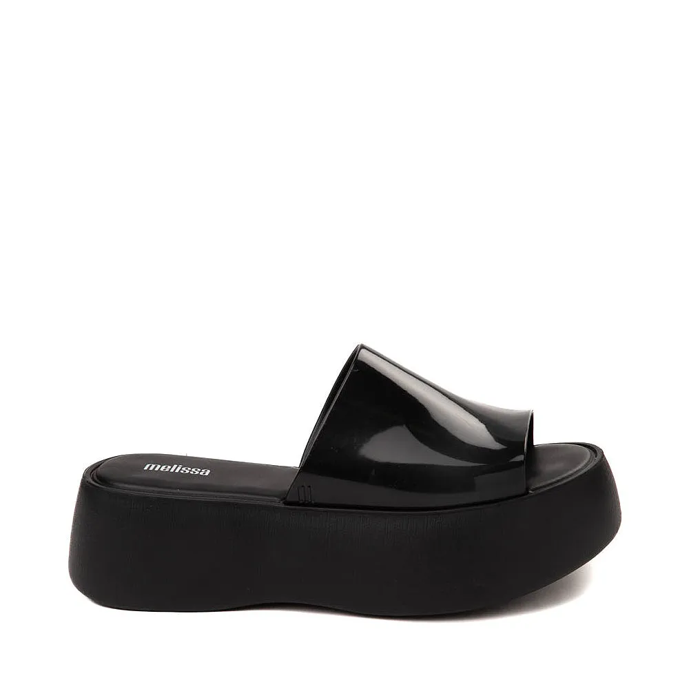 Melissa Becky Platform Slides for Women - Cushioned and Comfortable Chunky Platform Slip-On Sandals with Jelly Upper and Open Toe Design