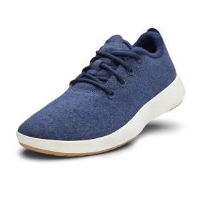 Men's Wool Runner Mizzles - Hazy Indigo (Natural White Sole)