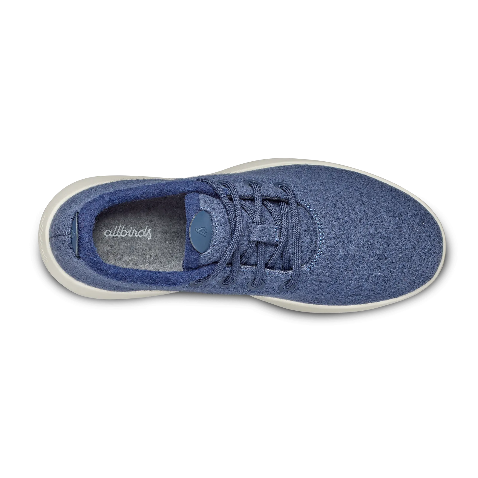 Men's Wool Runner Mizzles - Hazy Indigo (Natural White Sole)